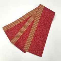 半幅帯 本場筑前博多織 花唐草模様 赤色 KO-1120 - メルカリ