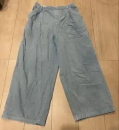 Samansa Mos2 ワイドパンツ サマンサモスモス　SM2 水色