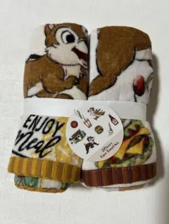 新品【ディズニーストア 】チップ&デールフェイスタオル【2枚組】①のサムネイル