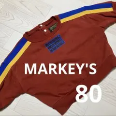 MARKEY'S 赤色トレーナー　80㎝