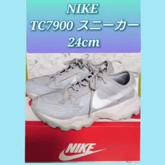 ナイキ NIKE TC7900 本革スニーカー 24cm ライトグレーのサムネイル