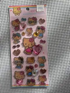 キラキララインストーンシール ハローキティ 日焼け