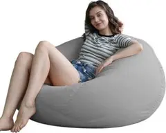 ビーズクッション 無臭 クッション 特大 軽量 取っ手付き 洗えるカバー