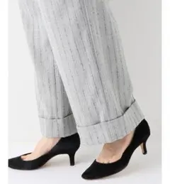 ストライプワイドパンツ