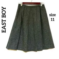 イーストボーイ プリーツスカート 11号 ダークグレー 制服 スクール Lのサムネイル