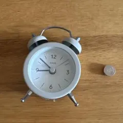 置時計 グレー キッチン アラーム 目覚まし時計