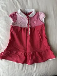 ミキハウス 半袖ワンピース 90cm ピンク系