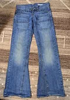 G.A.S. ブルーデニム フレアパンツ　サイズ27