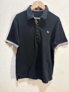[美品]BURBERRY BLACK LABEL ポロシャツ ブラックのサムネイル