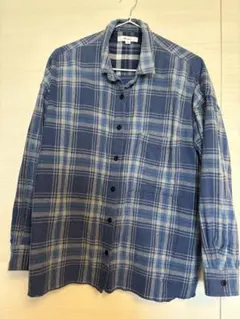niko and ... 青系チェック 長袖シャツ③