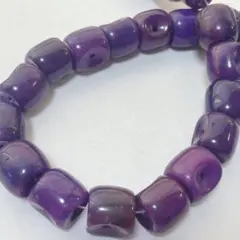 dr208/SALE！天然石◇パープルジェイド　穴あき1連