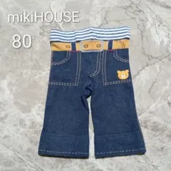 mikiHOUSE ベビー スパッツ 80 デニム風 だまし絵のサムネイル