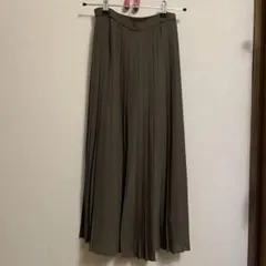 ユニクロ　シフォン　プリーツスカート