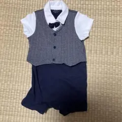 NEXT ヘリンボーン柄ロンパース