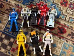 ⭐︎当時物/激レア⭐︎ 忍者戦隊カクレンジャー変身前 ソフビ5体セット