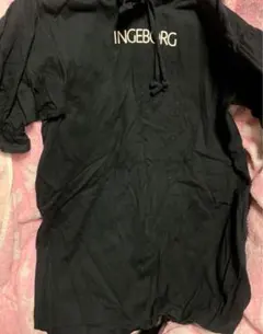 最終価格！なのでいいね！のみ❌即購入以外コメント！インゲボルグ袖リボン黒フードT