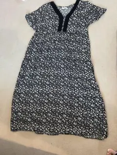 earth music&ecology 花柄ロングワンピース