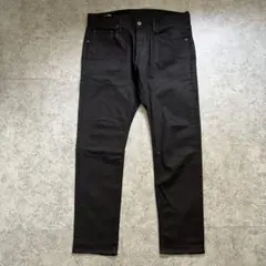 極美品【ジースターロウ】（W34L30）ブラックデニム 3301スリムフィット