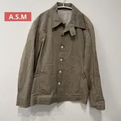 A.S.M ジャケット サイズ48 ミリタリー　カーキ系　メンズのサムネイル