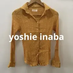 yoshie inaba ヨシエイナバ シャーリング プリーツシャツ マスタードのサムネイル