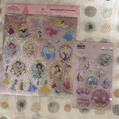 ディズニープリンセス ホログラムエンボスシール ＆ウォーターシール オイスター
