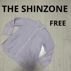 ザ シンゾーン☆コットンストライプボタンダウンシャツ☆FREEのサムネイル