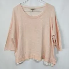 ZARA TRAFALUC ピンク ニット USA M ゆったり