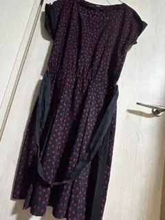 ワンピース　コムサイズム　ドット柄　COMME ÇA ISM