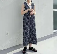 KBF サイドオープンジャガード ワンピース