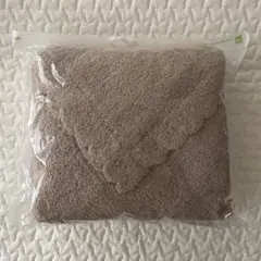 【新品未開封】ユニクロ　ソフトフラッフィーブランケット ブラウン　80x80cm