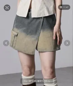 デニムショートパンツ M