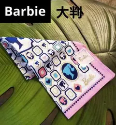 新品未使用❗Barbie ハンカチ ロゴ シルエット ピンク　スカーフのサムネイル