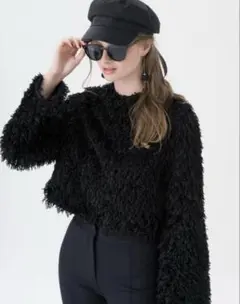 美品 ツルバイマリコオイカワ フリンジ バックジップ 長袖ブラウス 