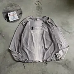 reverse weave “チャンピオン“墨黒”long t-shirt