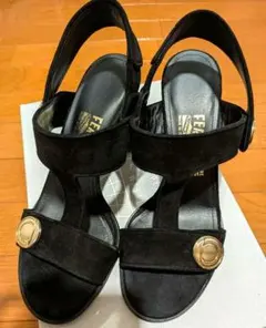 【美品】FERRAGAMO フェラガモ スエード サンダル23.5cm