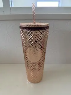 Starbucks スタッズ タンブラー ローズゴールド - メルカリ