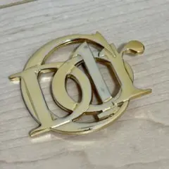 希少✨　Dior　ビッグロゴ　ピンブローチ　エンブレム　ゴールド
