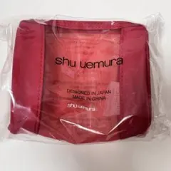 shu uemura ポーチ レッド 未使用