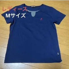 レディース Mサイズ カンゴールスポーツ 半袖Tシャツ ネイビーのサムネイル