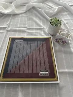 pierre cardin ハンカチ 赤青　ストライプ　2枚セット