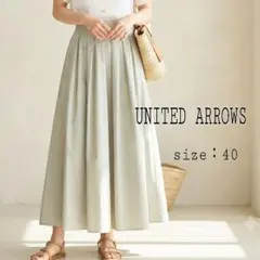UNITED ARROWS tokyo タックギャザーフレアロングワンピースのサムネイル