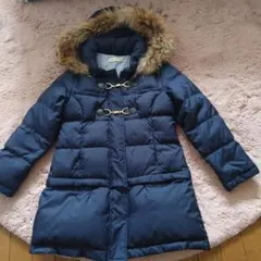 pom ponette junior ネイビー ダウンコート 150