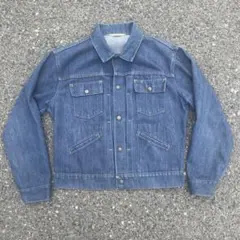 80s 90s USA製 JCPenney デニム トラッカージャケット 40 古着 Deadstock!! 80s USA製 Lee 220-0041 真紺 ブルー デニム
