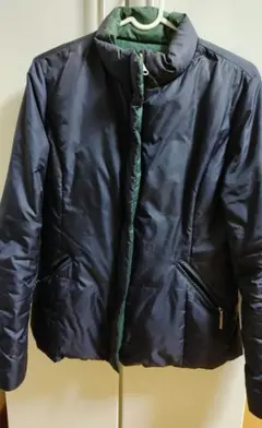 コムサデモード　ダウンジャケット ネイビー　グリーン　リバーシブル