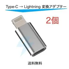 タイプC ライトニング 変換 アダプタ 2個 type C iPhone