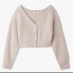 スナイデル⭐︎フォックスファーショートカーディガン　ピンク snidel