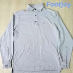 美品　フットジョイ　FJ　 ライトグレー 長袖ポロシャツ　XL サイズ　⑤