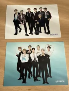 BTS ポストカード　９枚セット　 A5クリアファイル付き