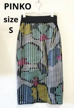 【PINKO】 花柄ペンシルスカート　 タイトスカート Sのサムネイル
