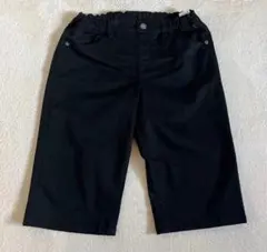 トップバリュー　黒 ハーフパンツ　子供　160cm